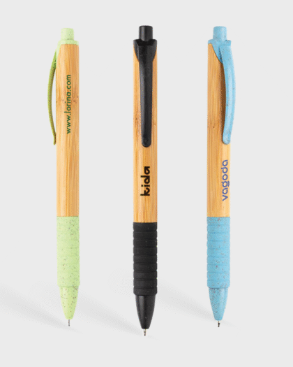 Stylo en bambou et paille de blé
