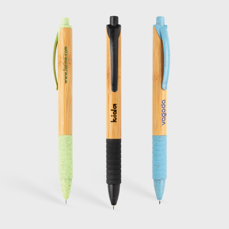 Stylo en bambou et paille de blé