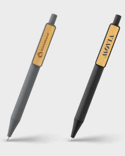 Stylo avec clip en bambou certifié GRS