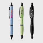 Stylo en paille de blé avec détails noirs - Middori- Athos Wheat Cycled Pen tarwestro PLP