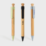 Stylo en bambou avec clip en blé - Middori- Bamboo pen with wheatstraw clip PLP