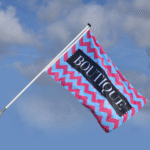 Drapeaux avec mât de façade - Middori- Custom flag PDP Copy