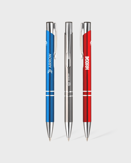 Stylos bille Ebony en aluminium recyclé