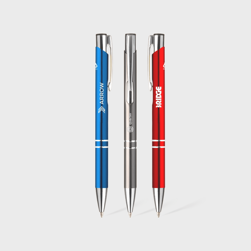 Stylos bille Ebony en aluminium recyclé